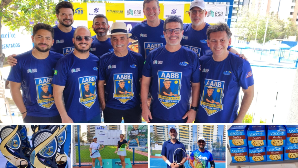 IV Torneio de Tênis de Quadra Presidente Félix Pinto reúne esporte, integração e solidariedade na AABB São Luís