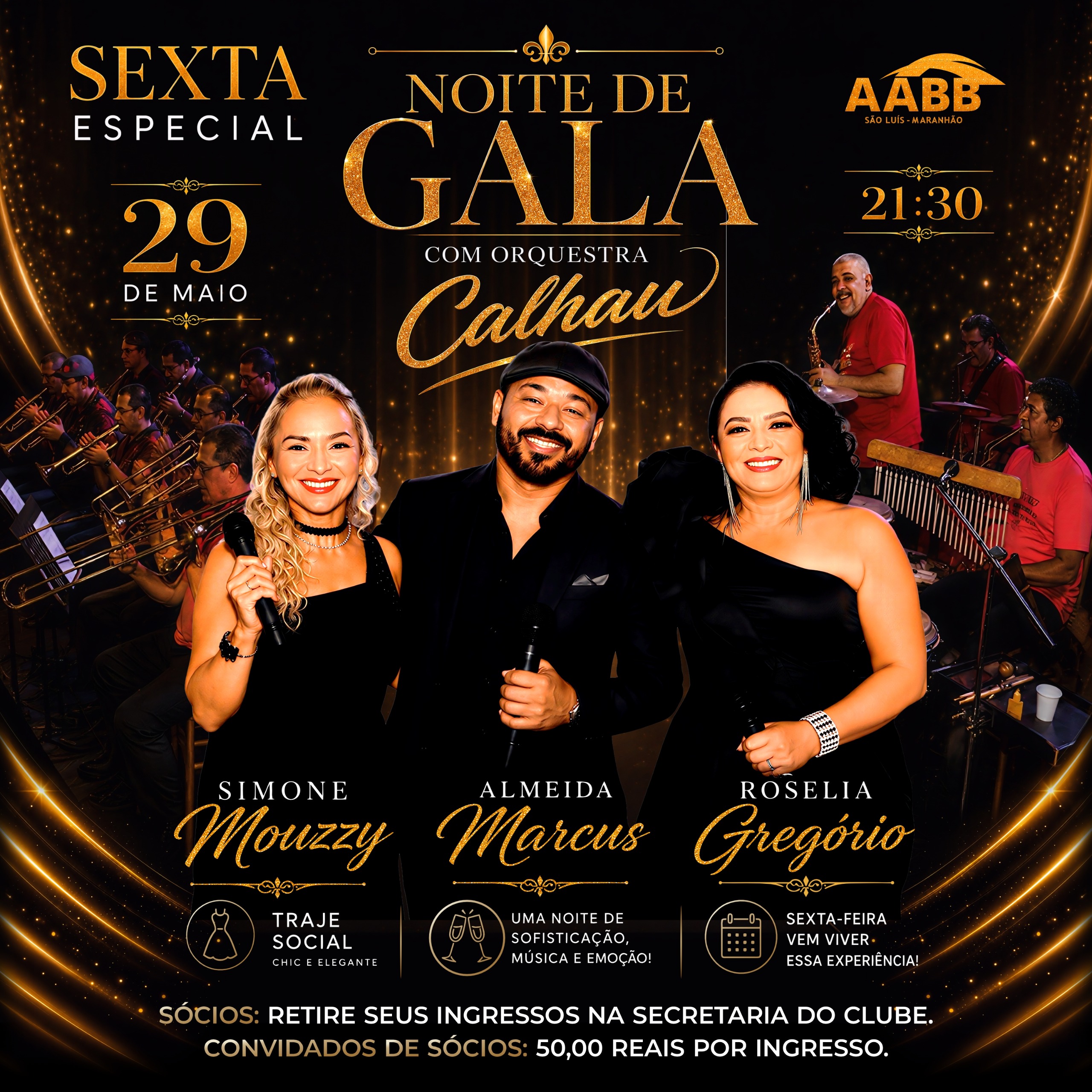 Sexta Especial de Maio celebra Noite de Gala com a Orquestra Calhau!