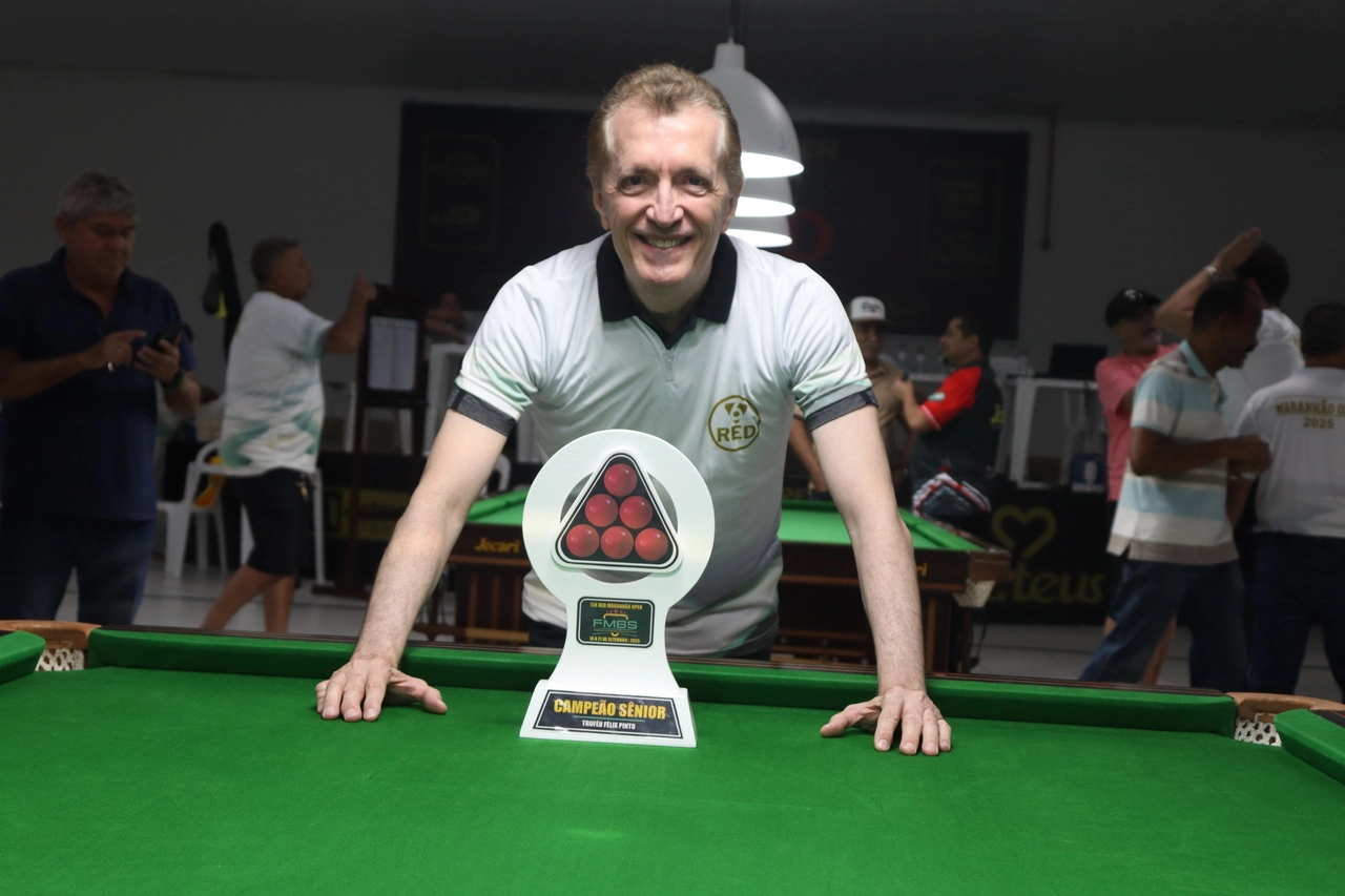 Campeão! Jânio Gonçalves conquista o 3º Maranhão Open de Snooker pela Federação Maranhense de bilhar e sinuca!