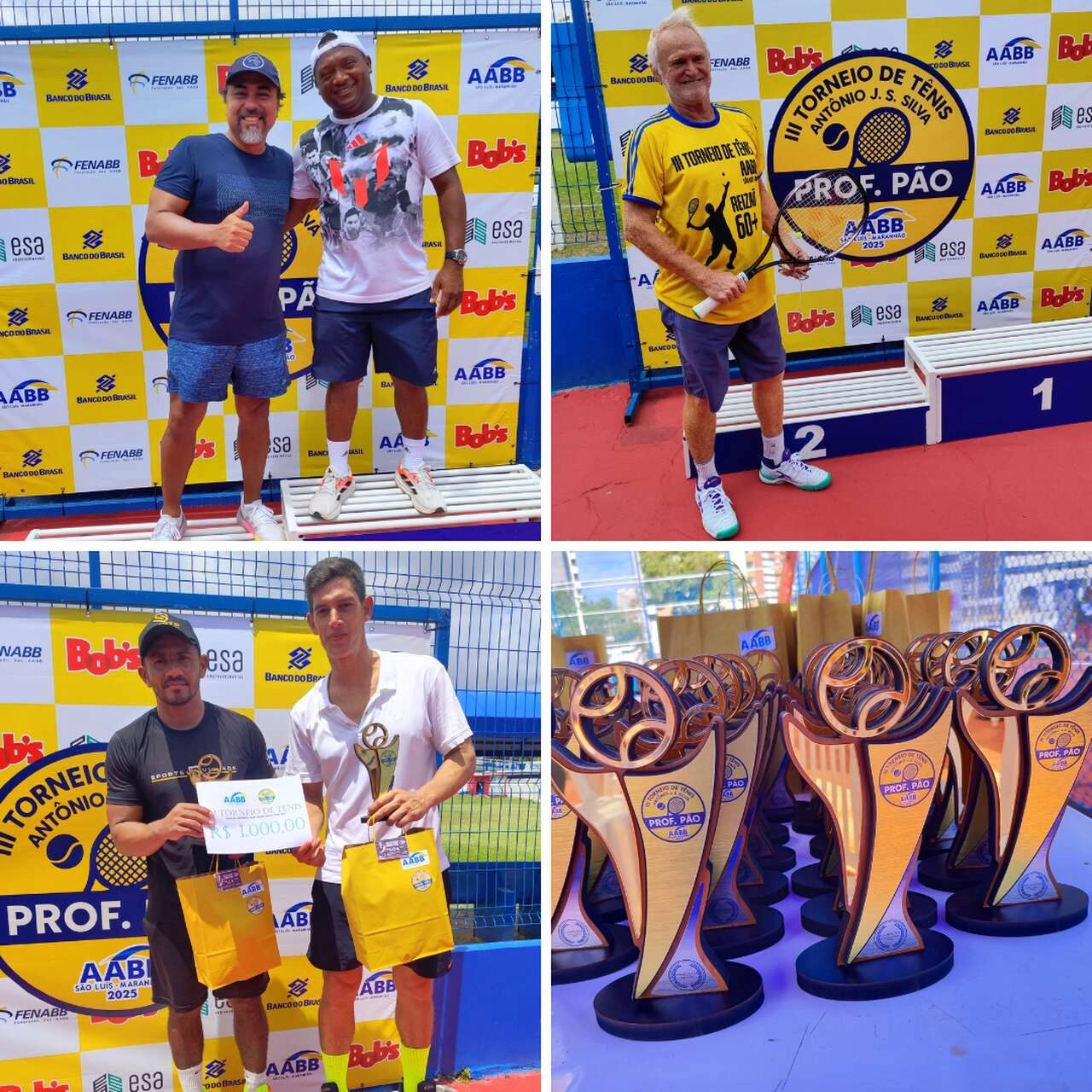 3ª Edição do Torneio de Tênis de quadra movimenta a AABB São Luís