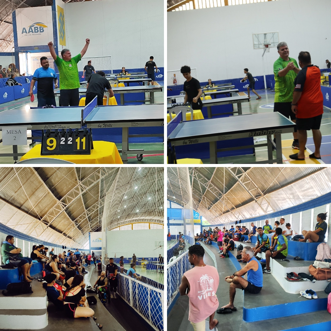 AABB São Luís se destaca na 3ª Etapa do Estadual de Tênis de Mesa e homenageia o ícone Pedro Araújo!