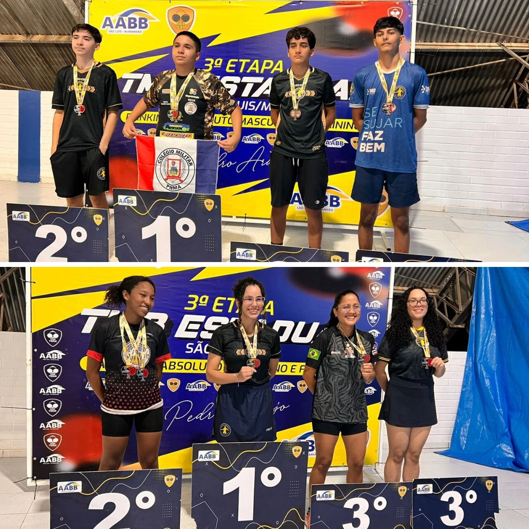 AABB São Luís se destaca na 3ª Etapa do Estadual de Tênis de Mesa e homenageia o ícone Pedro Araújo!