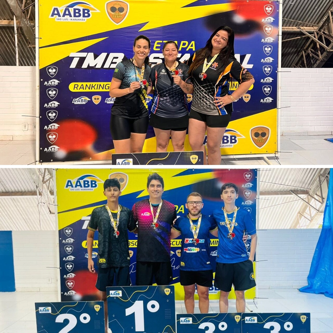 AABB São Luís se destaca na 3ª Etapa do Estadual de Tênis de Mesa e homenageia o ícone Pedro Araújo!