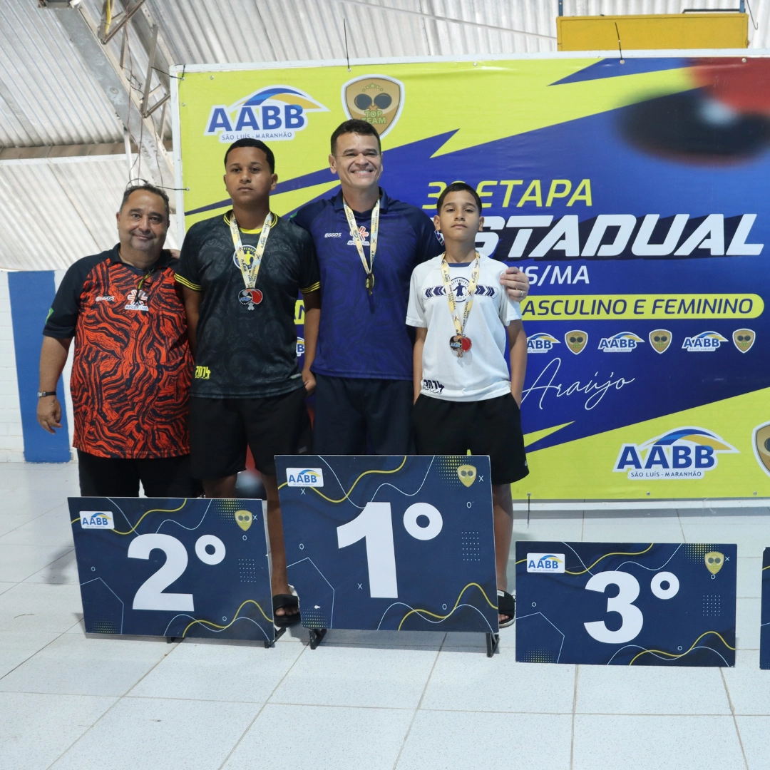 AABB São Luís se destaca na 3ª Etapa do Estadual de Tênis de Mesa e homenageia o ícone Pedro Araújo!