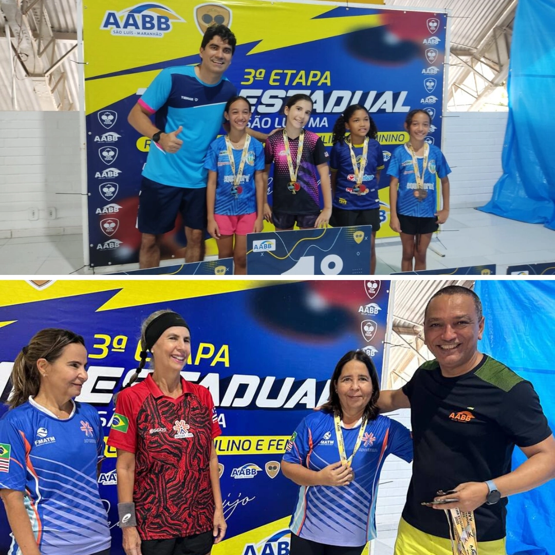 AABB São Luís se destaca na 3ª Etapa do Estadual de Tênis de Mesa e homenageia o ícone Pedro Araújo!