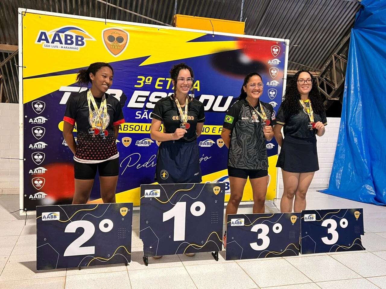 AABB São Luís se destaca na 3ª Etapa do Estadual de Tênis de Mesa e homenageia o ícone Pedro Araújo!