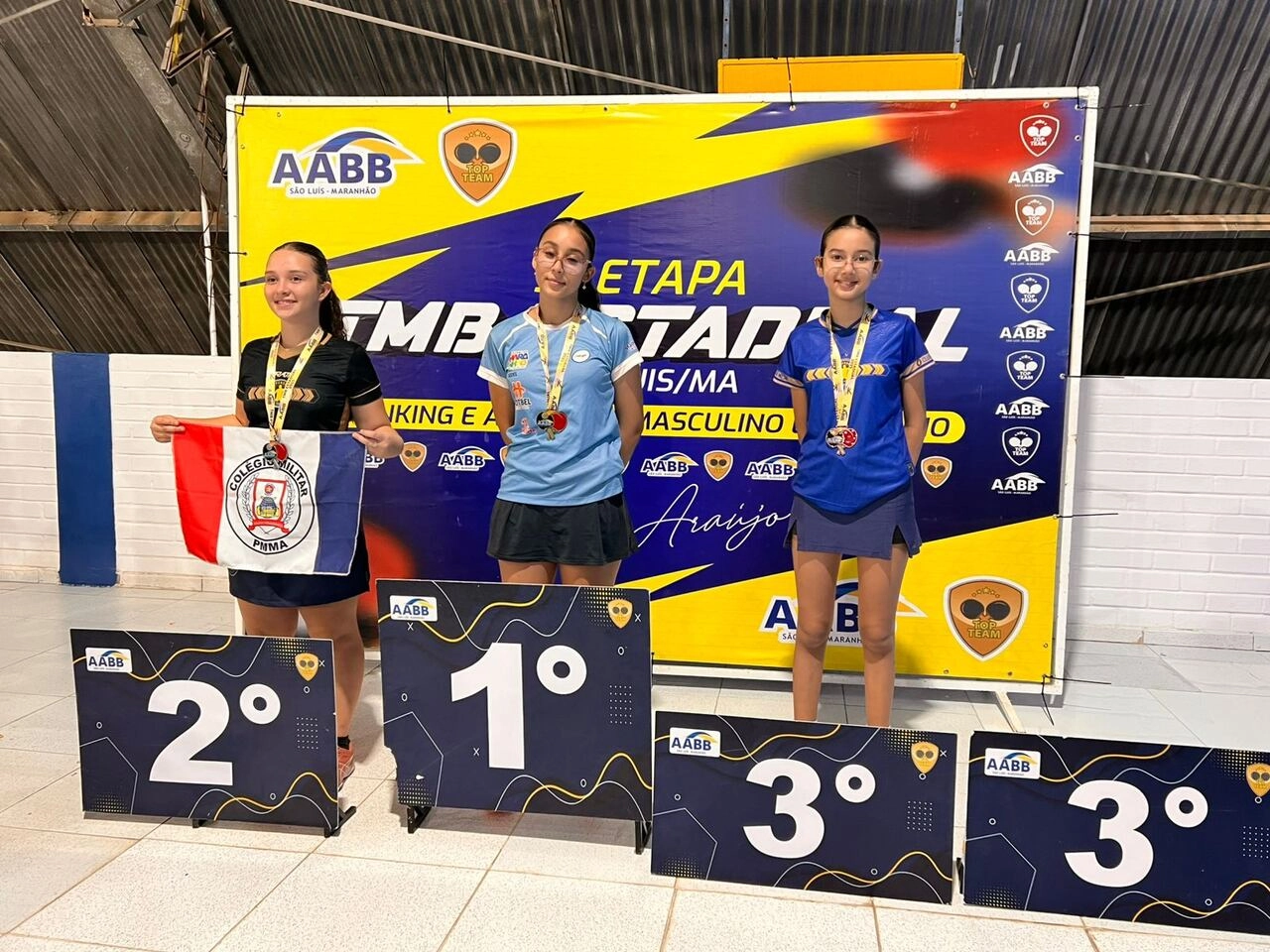 AABB São Luís se destaca na 3ª Etapa do Estadual de Tênis de Mesa e homenageia o ícone Pedro Araújo!