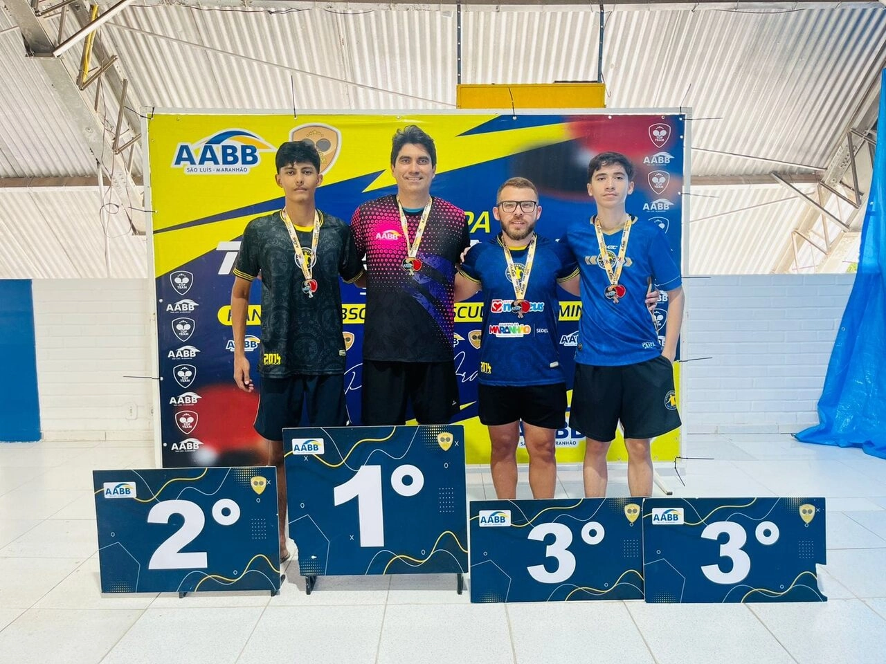 AABB São Luís se destaca na 3ª Etapa do Estadual de Tênis de Mesa e homenageia o ícone Pedro Araújo!