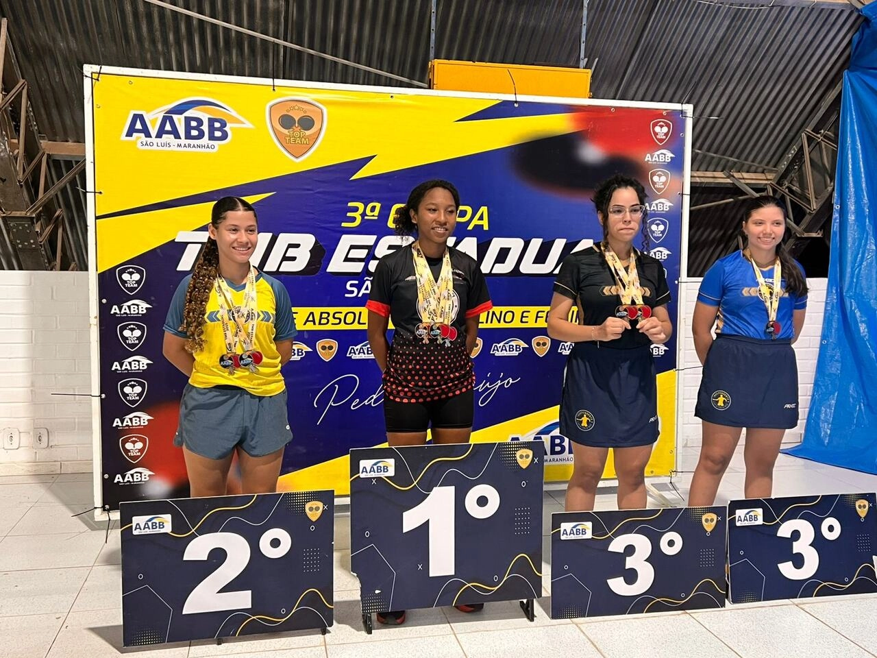 AABB São Luís se destaca na 3ª Etapa do Estadual de Tênis de Mesa e homenageia o ícone Pedro Araújo!