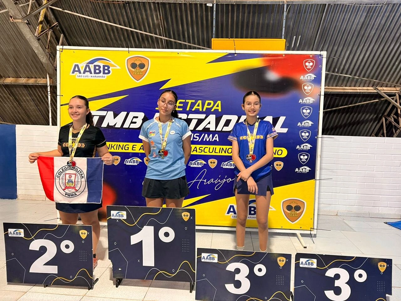 AABB São Luís se destaca na 3ª Etapa do Estadual de Tênis de Mesa e homenageia o ícone Pedro Araújo!