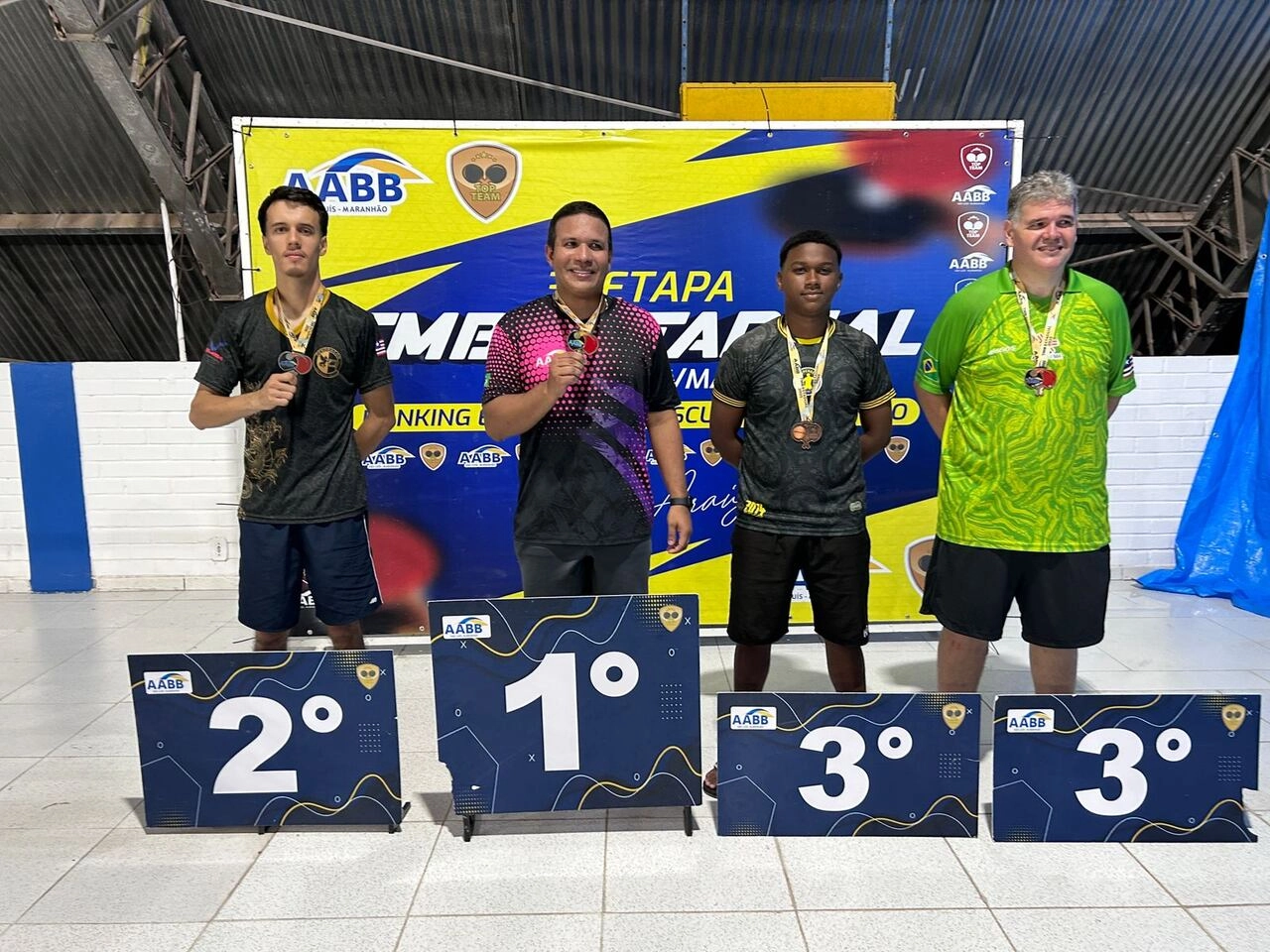 AABB São Luís se destaca na 3ª Etapa do Estadual de Tênis de Mesa e homenageia o ícone Pedro Araújo!