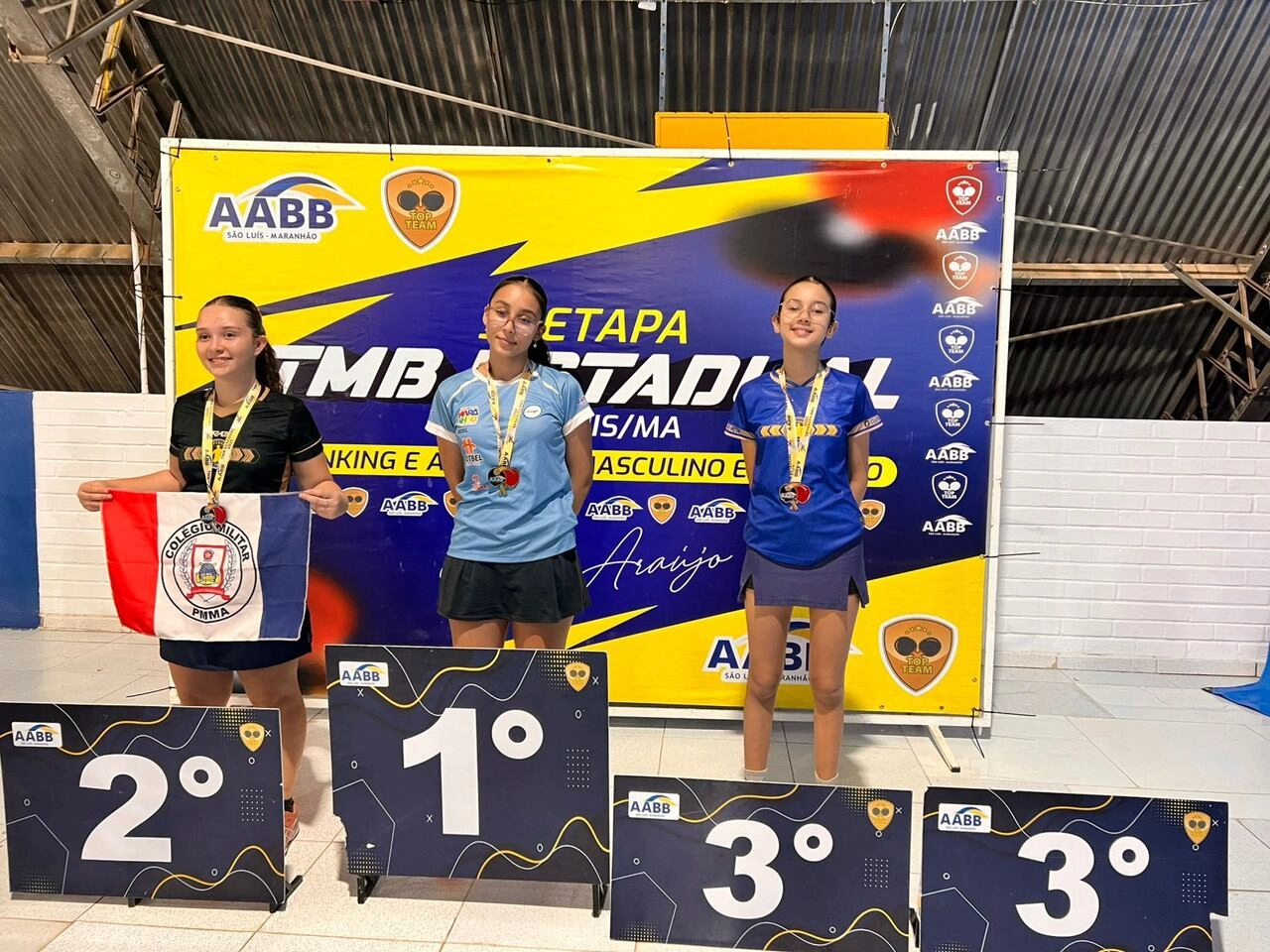 AABB São Luís se destaca na 3ª Etapa do Estadual de Tênis de Mesa e homenageia o ícone Pedro Araújo!