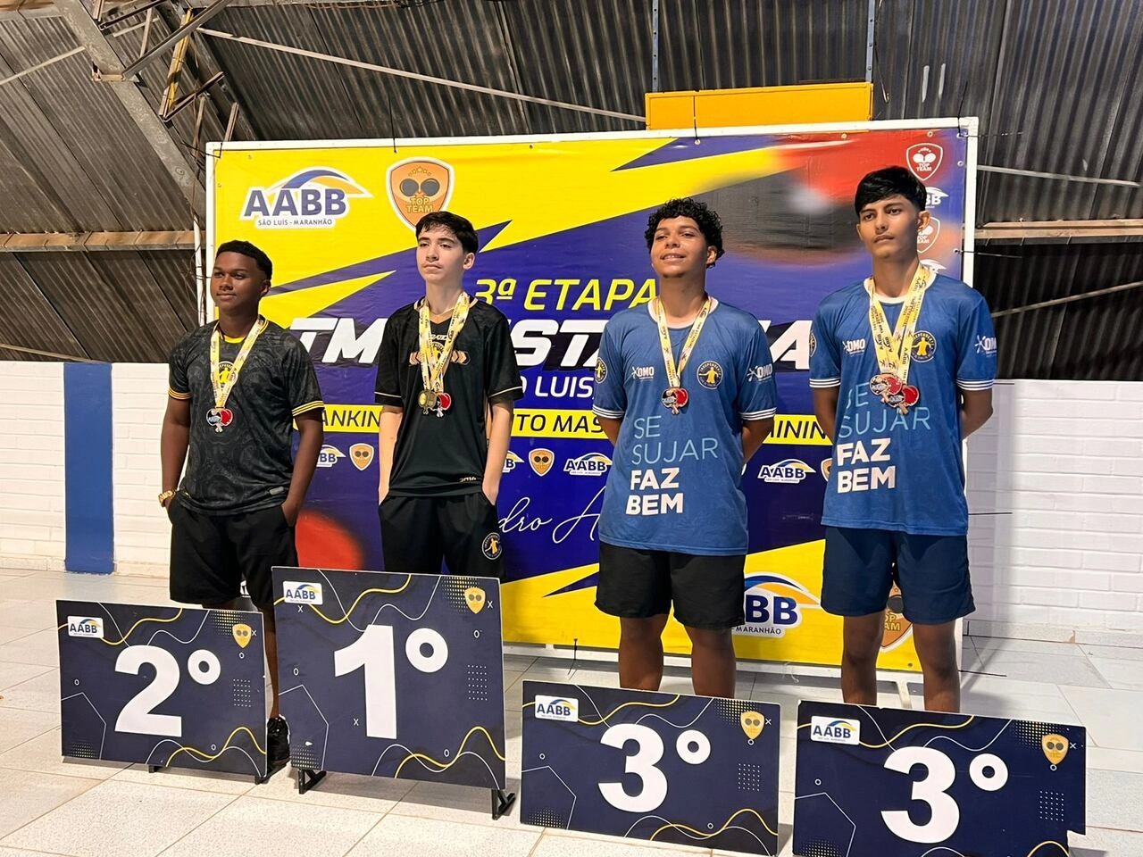 AABB São Luís se destaca na 3ª Etapa do Estadual de Tênis de Mesa e homenageia o ícone Pedro Araújo!