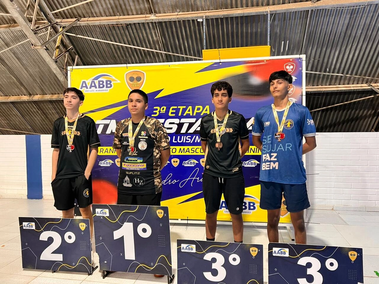 AABB São Luís se destaca na 3ª Etapa do Estadual de Tênis de Mesa e homenageia o ícone Pedro Araújo!