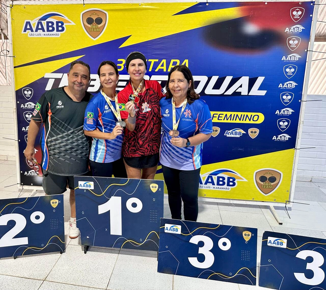 AABB São Luís se destaca na 3ª Etapa do Estadual de Tênis de Mesa e homenageia o ícone Pedro Araújo!