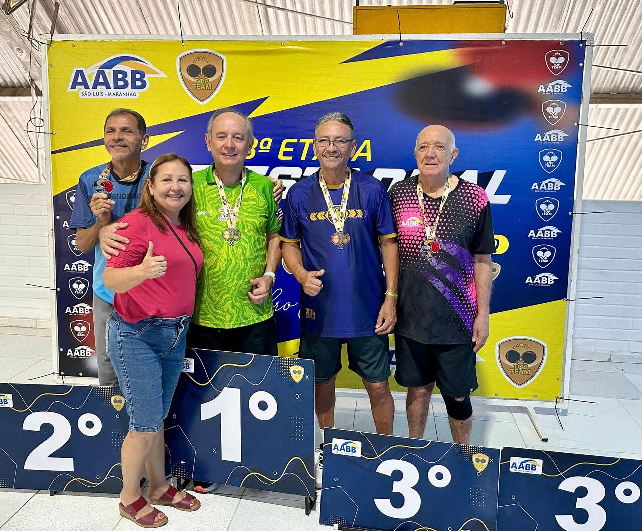 AABB São Luís se destaca na 3ª Etapa do Estadual de Tênis de Mesa e homenageia o ícone Pedro Araújo!