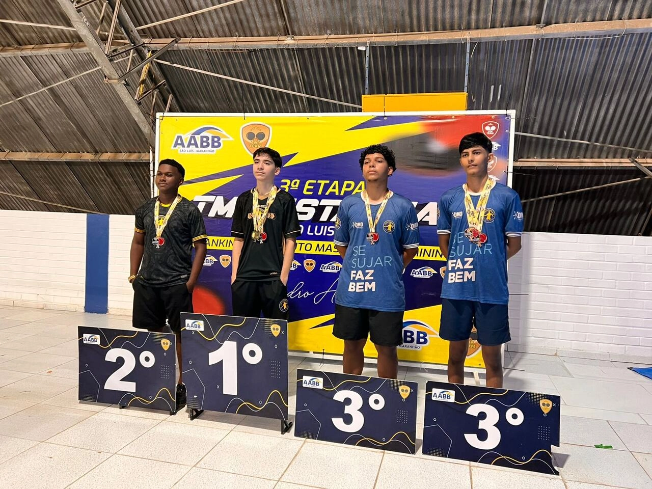 AABB São Luís se destaca na 3ª Etapa do Estadual de Tênis de Mesa e homenageia o ícone Pedro Araújo!