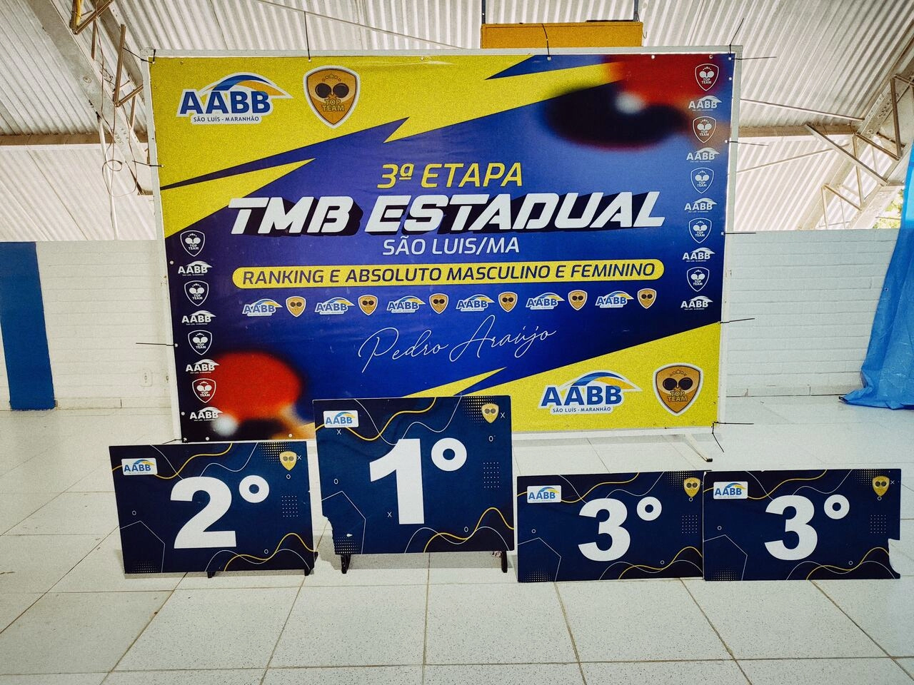 AABB São Luís se destaca na 3ª Etapa do Estadual de Tênis de Mesa e homenageia o ícone Pedro Araújo!