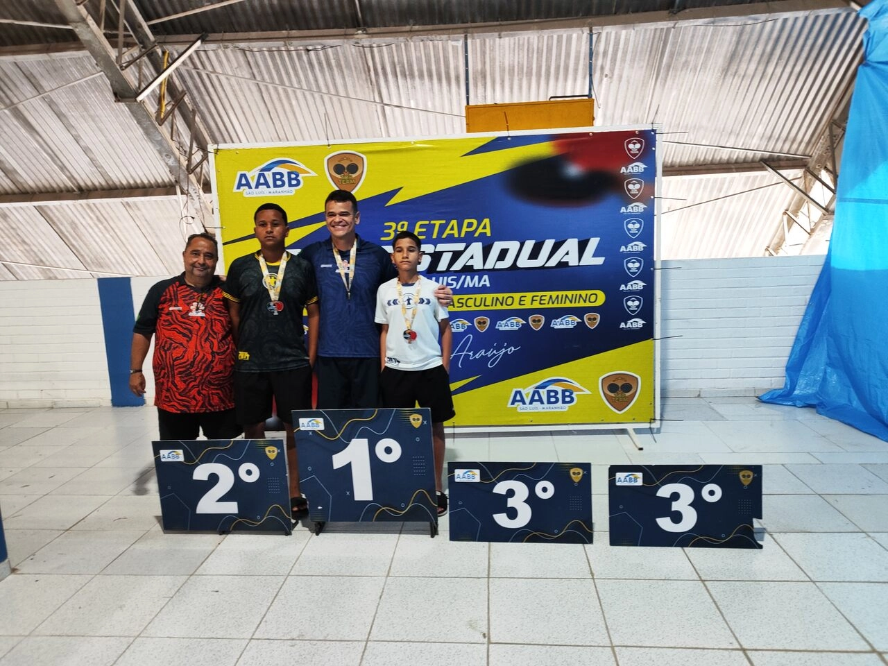 AABB São Luís se destaca na 3ª Etapa do Estadual de Tênis de Mesa e homenageia o ícone Pedro Araújo!