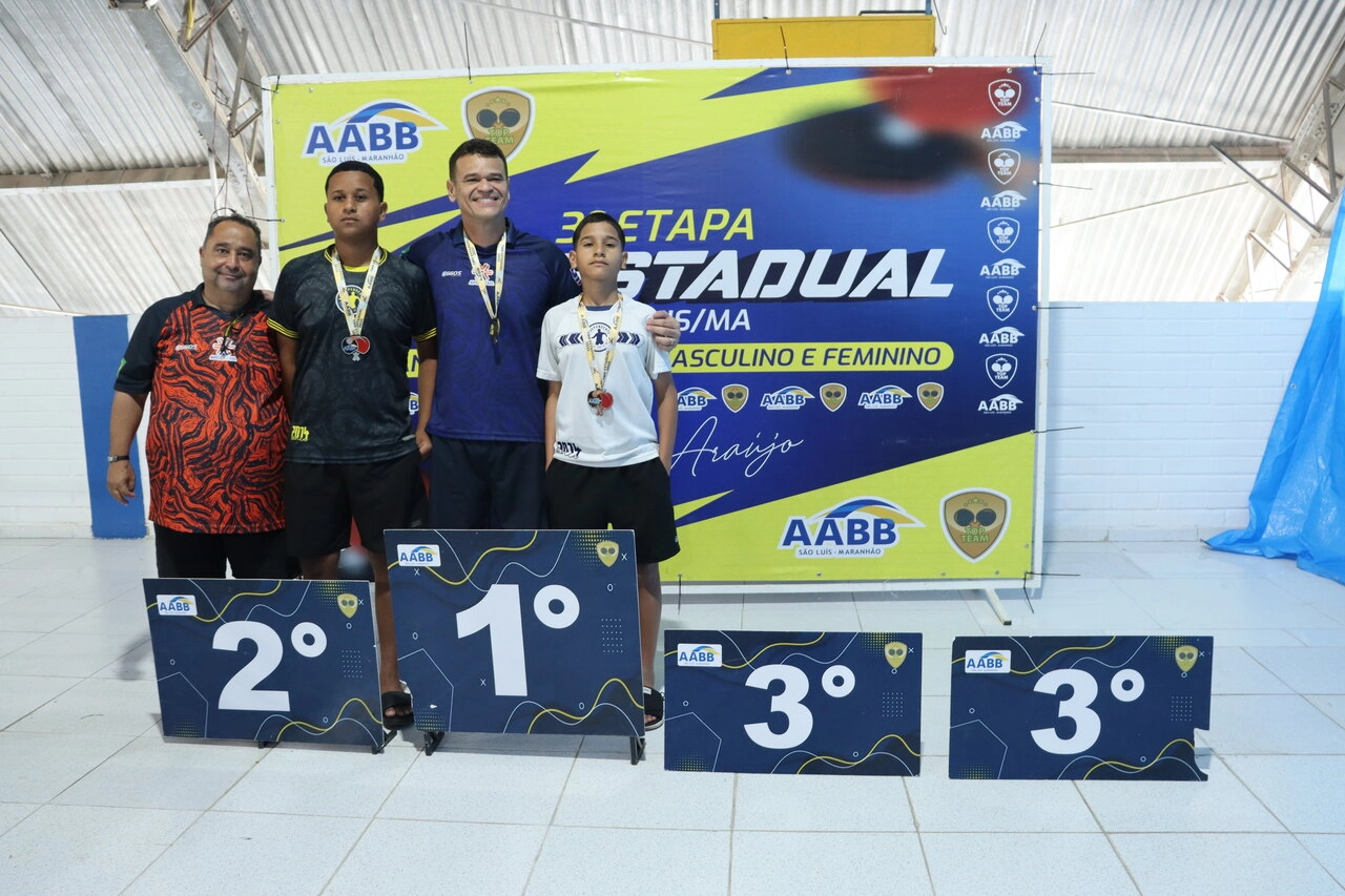 AABB São Luís se destaca na 3ª Etapa do Estadual de Tênis de Mesa e homenageia o ícone Pedro Araújo!