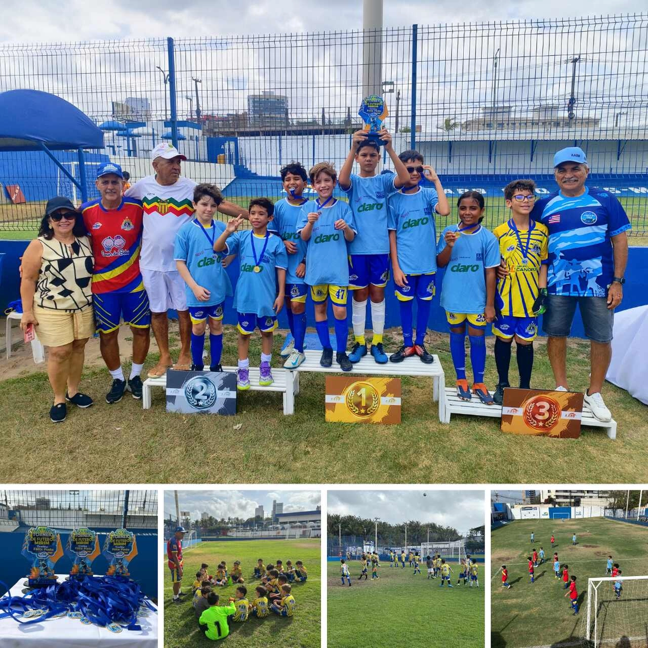Torneio Félix Pinto de futebol mirim reúne mais de 60 jovens atletas em manhã de futebol e homenagem especial na AABB São Luís!